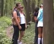 Групповуха русских пар на природе